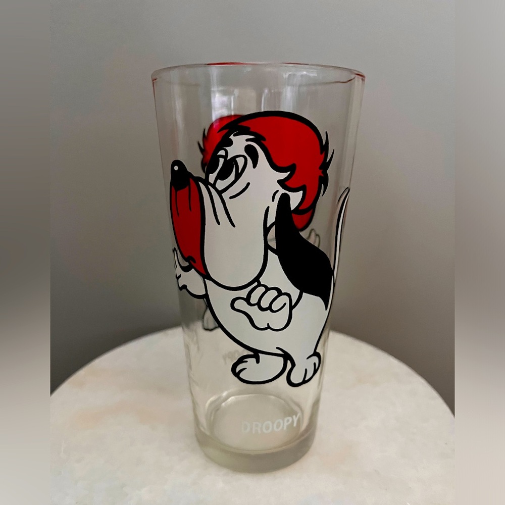 Vintage Droopy Pepsi Collectible Glass 1975